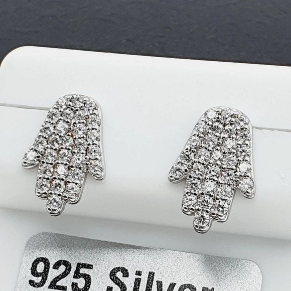 "925 sterling silver luxury CZ earrings for women/girls, Best for gift, … - Picture 8 of 9